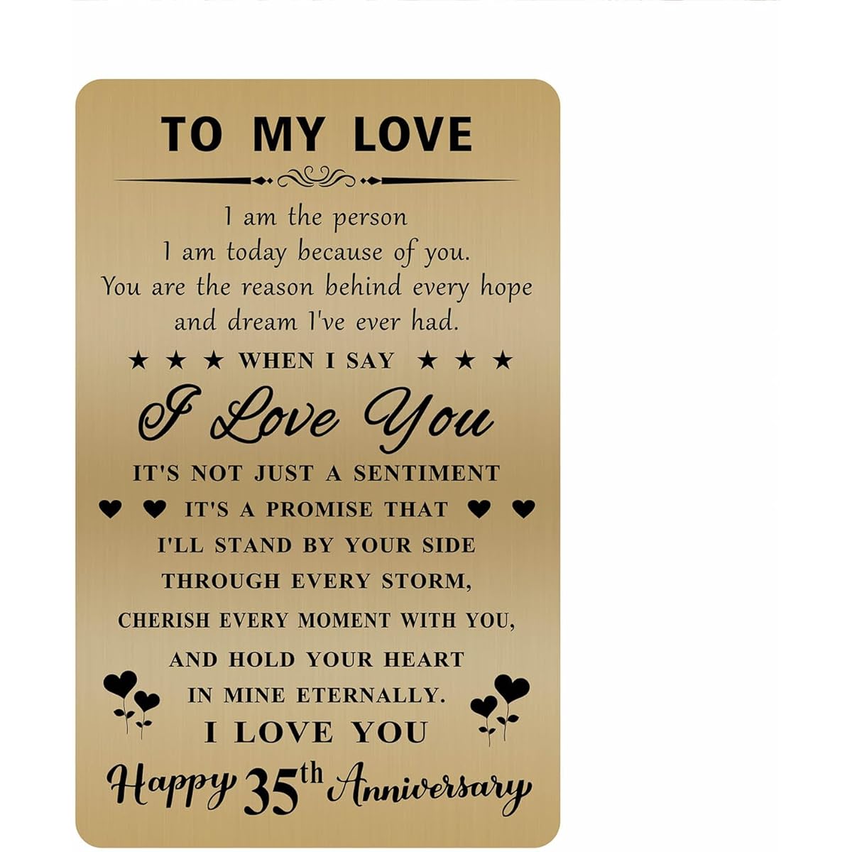 DGXMD Happy 35th Anniversary Card 35th Anniversary Card for Couples 35th Wedding Anniversary Card for Him, Her, Men, Women