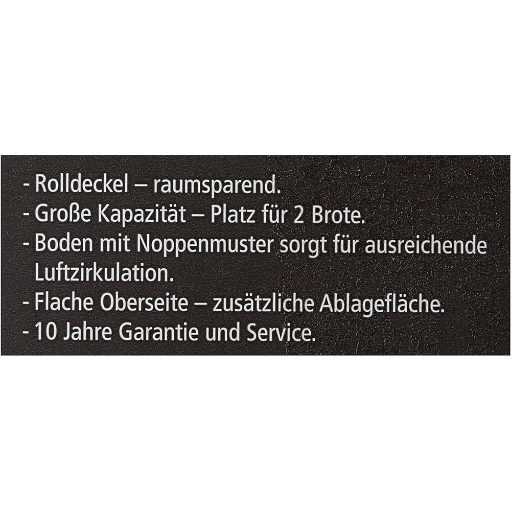 Brabantia Bread Bin FPP Matte Roll Top Storage for Bread, Seasonings, Snacks 299445