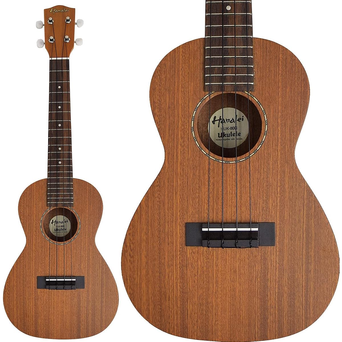 Hanalei HUK-80C Concert Ukulele Top Single Plate Gear Peg Specification (Hanalei HUK80C)
