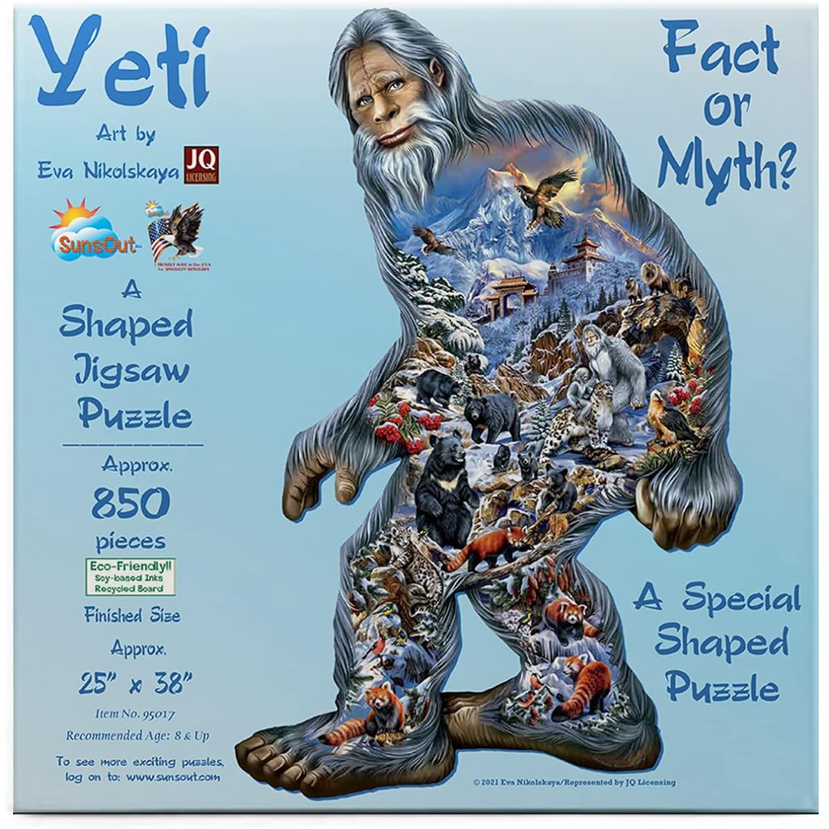 SUNSOUT INC Yeti Shaped 850 Piece Jigsaw Puzzle