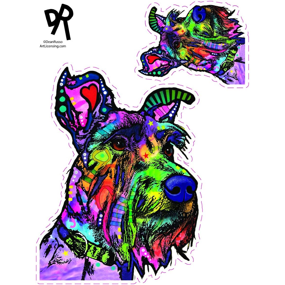 Enjoy It! Schnauzer Sticker Dean Russo's work