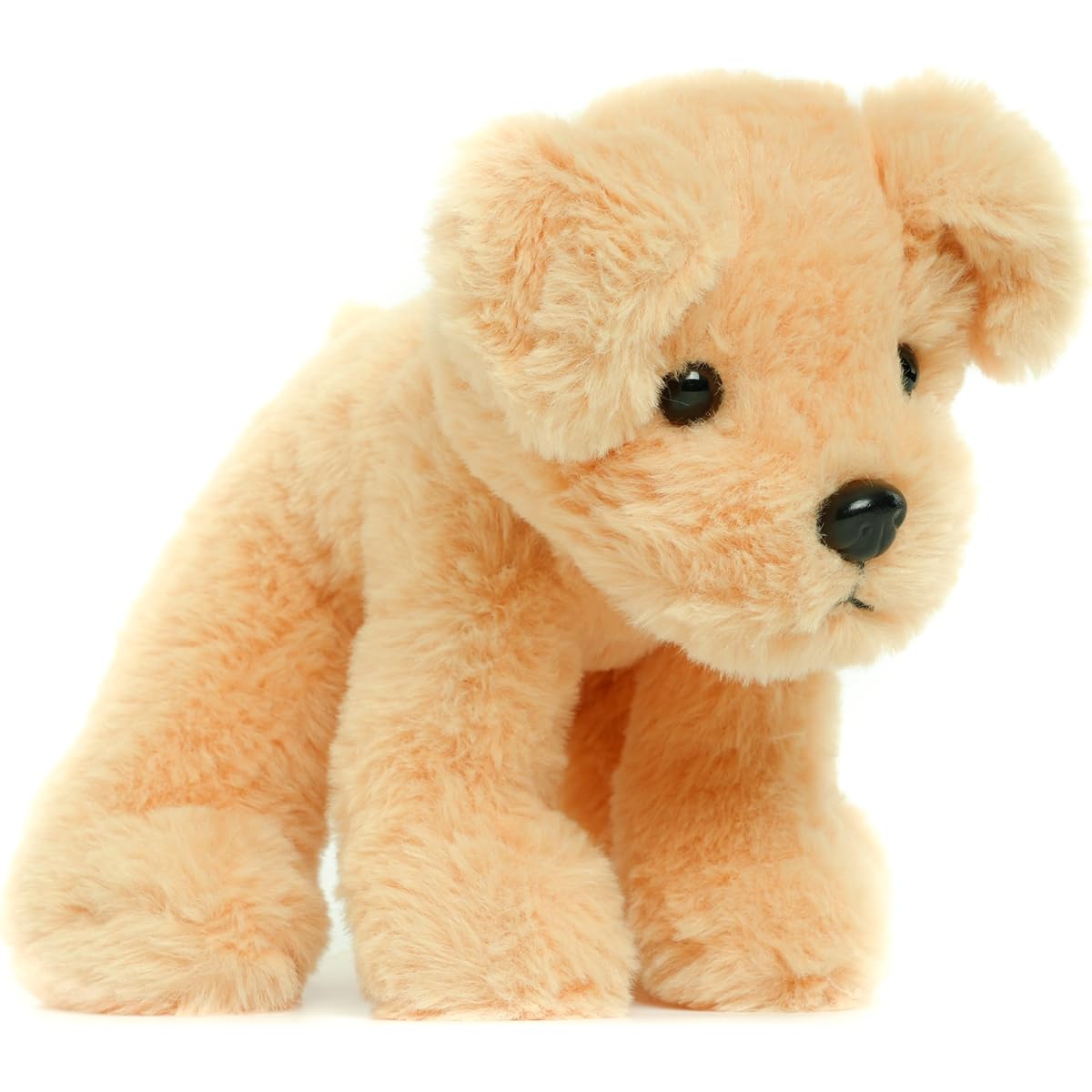 WEIGEDU Labrador Golden Retriever Plush Toy Dog Stuffed Animal Kids Boys Girls Birthday Bedtime Halloween 7.9 Inch Golden Yellow