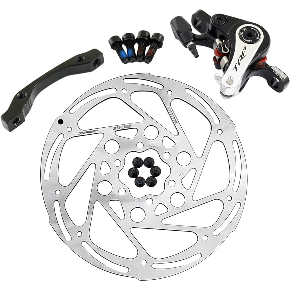 TRP SPYRE Road Alloy Mechancial Disc Brake Set 160mm Rotor, Front and Rear, MH1710