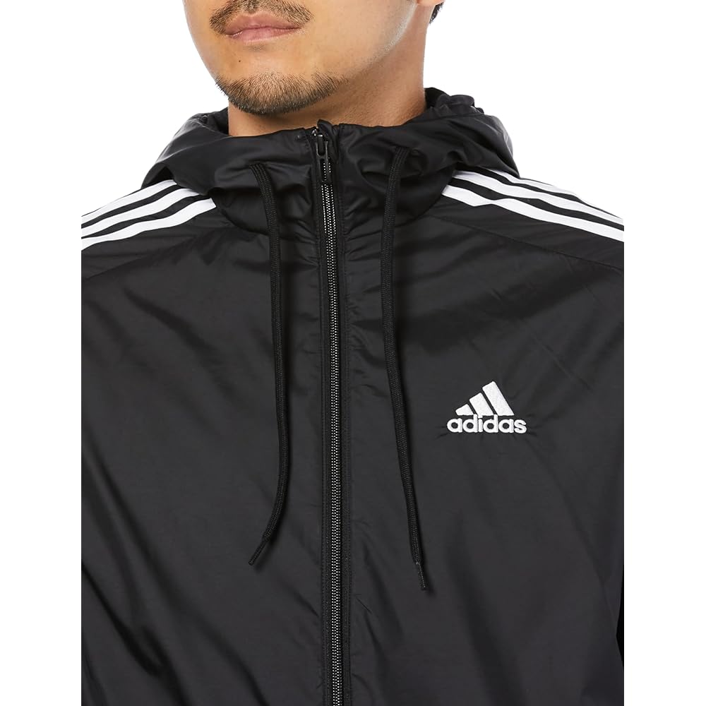 [Adidas] Essentials Woven 3 Stripes Windbreaker NDX46 Men's