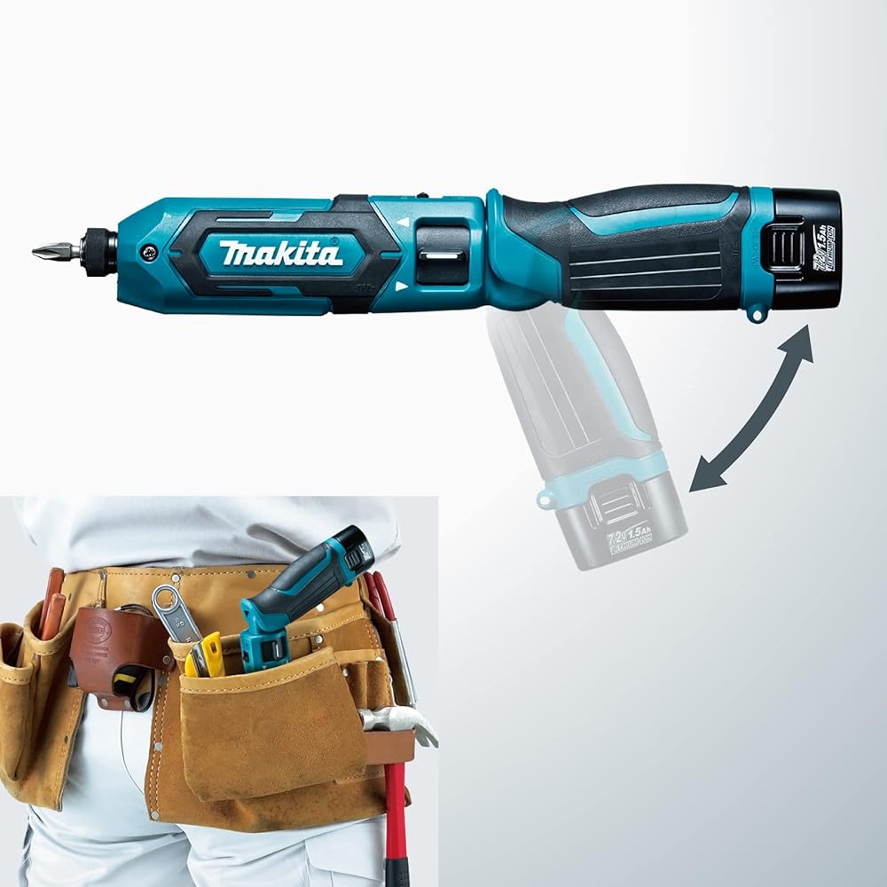 Makita Rechargeable Pen Impact Driver 7.2V Battery/Charger/Case Sold Separately TD022DZO