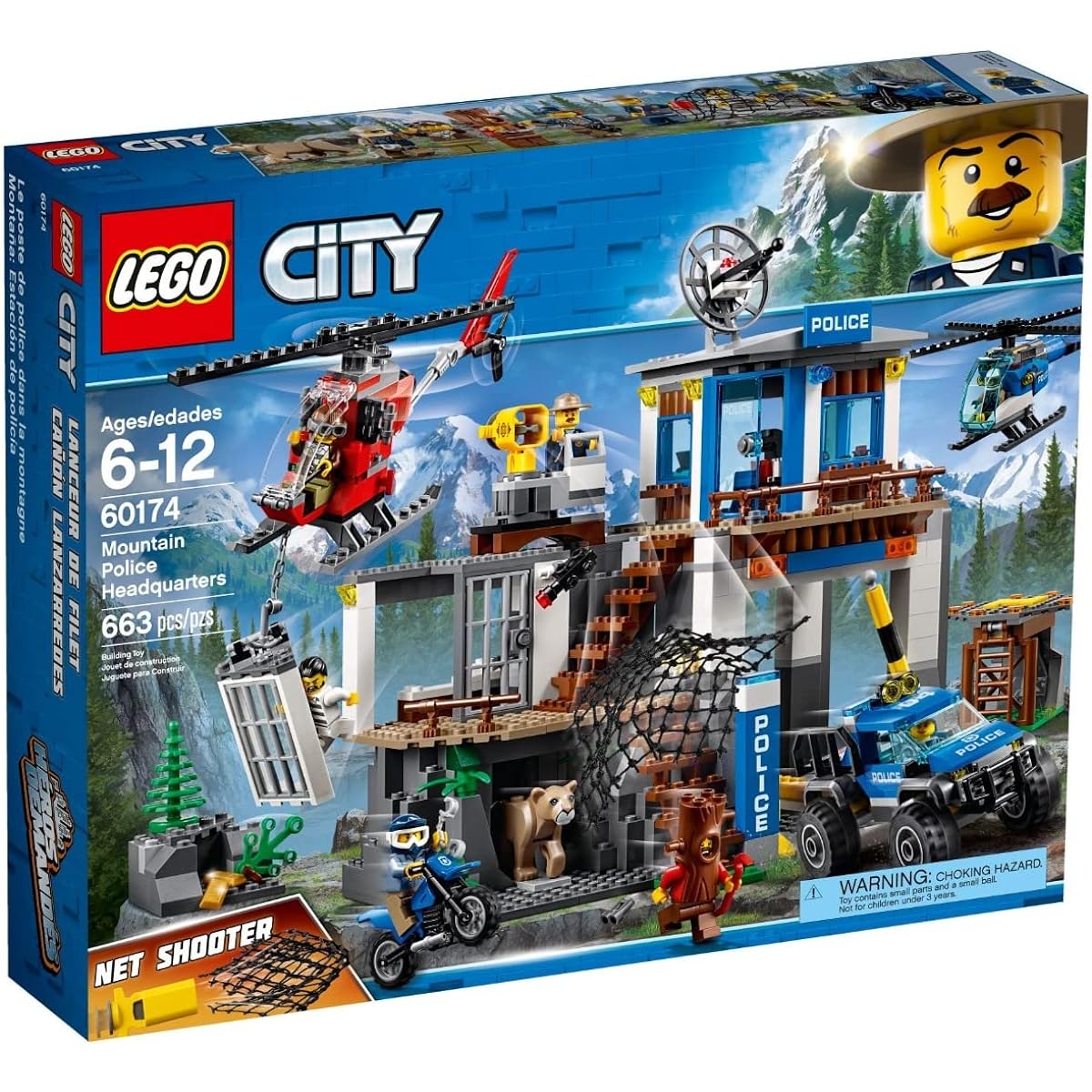 LEGO City Mountain Police Command Base 60174 Block Toy