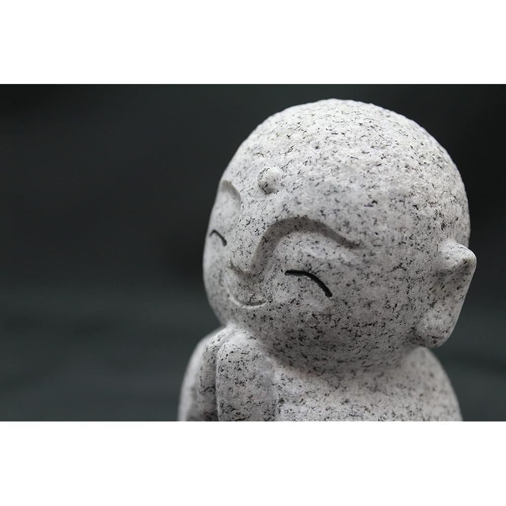 Cinsault Cute Healing Jizo Figurine Granite H10.7cm W7.3cm D6.3cm 750g GZ39