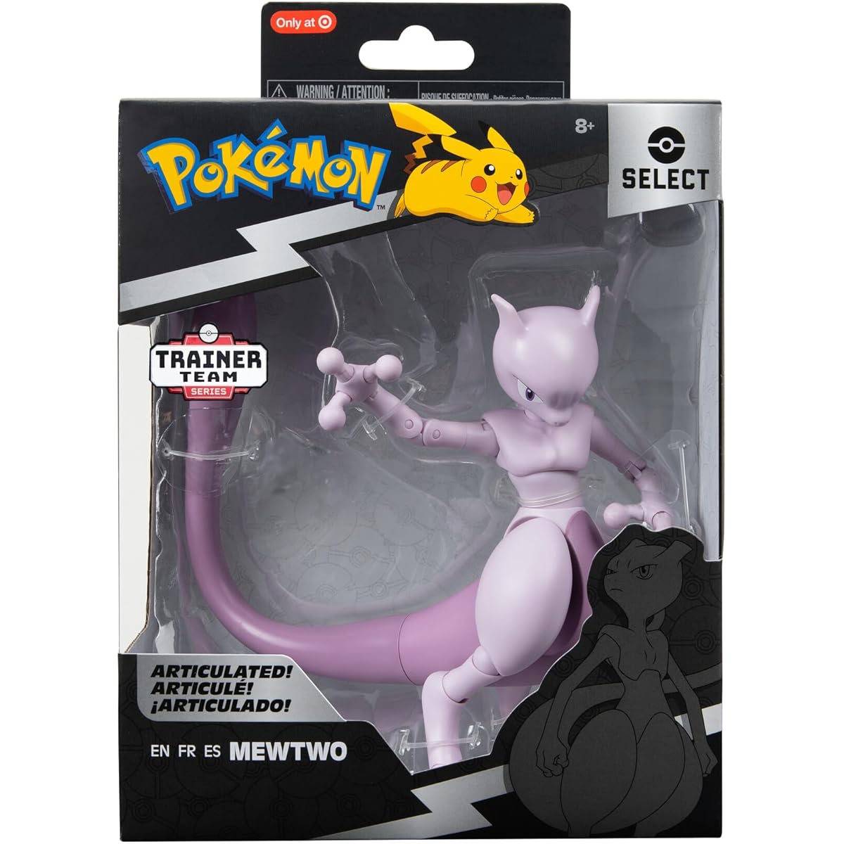 Pokemon PKW2417 Super Jointed 6-inch Mewtwo Authentic Detail Series Select Figure Mewtwo