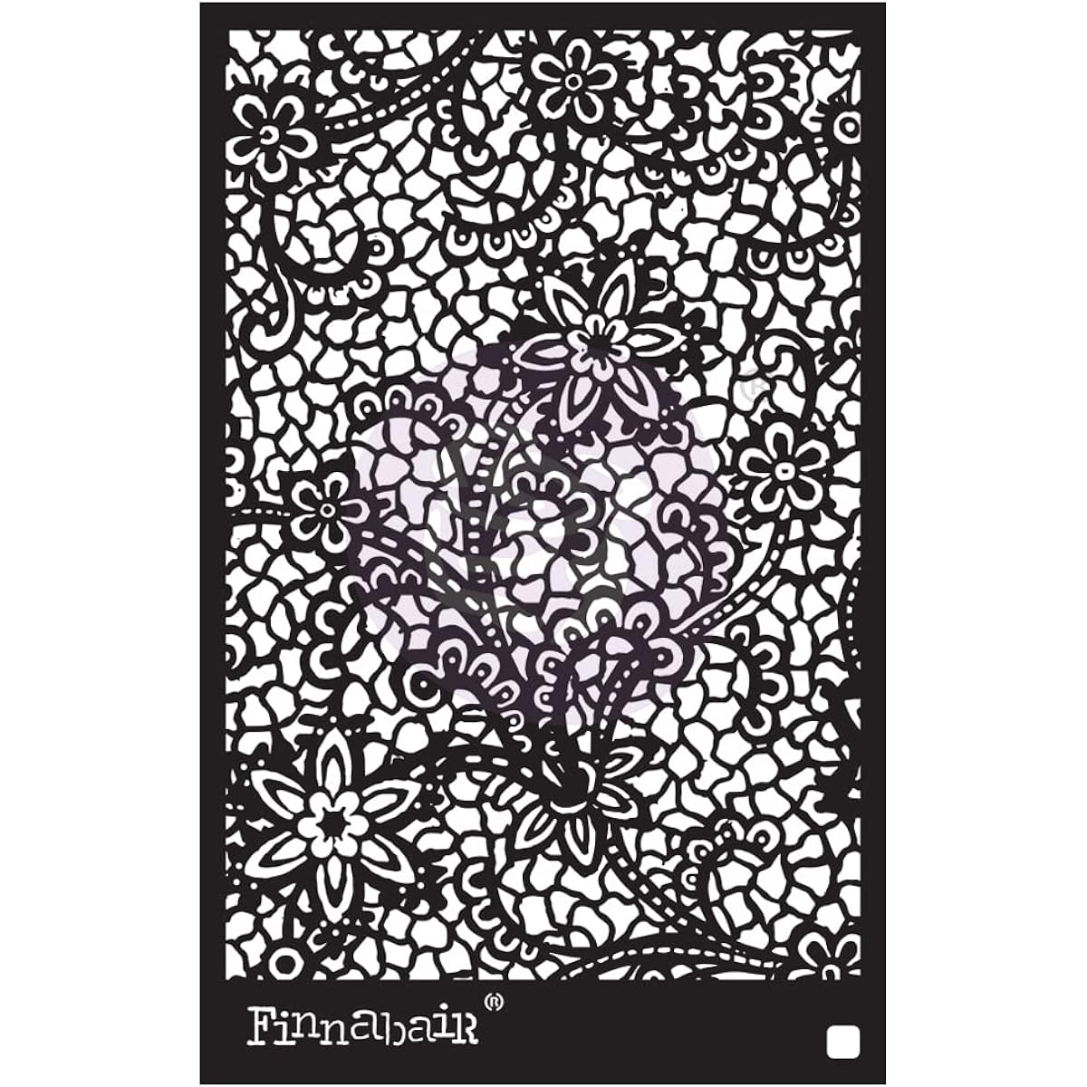 Finnabair Stencil 6"X9"-Floral Net -PSTEN6X9-67925