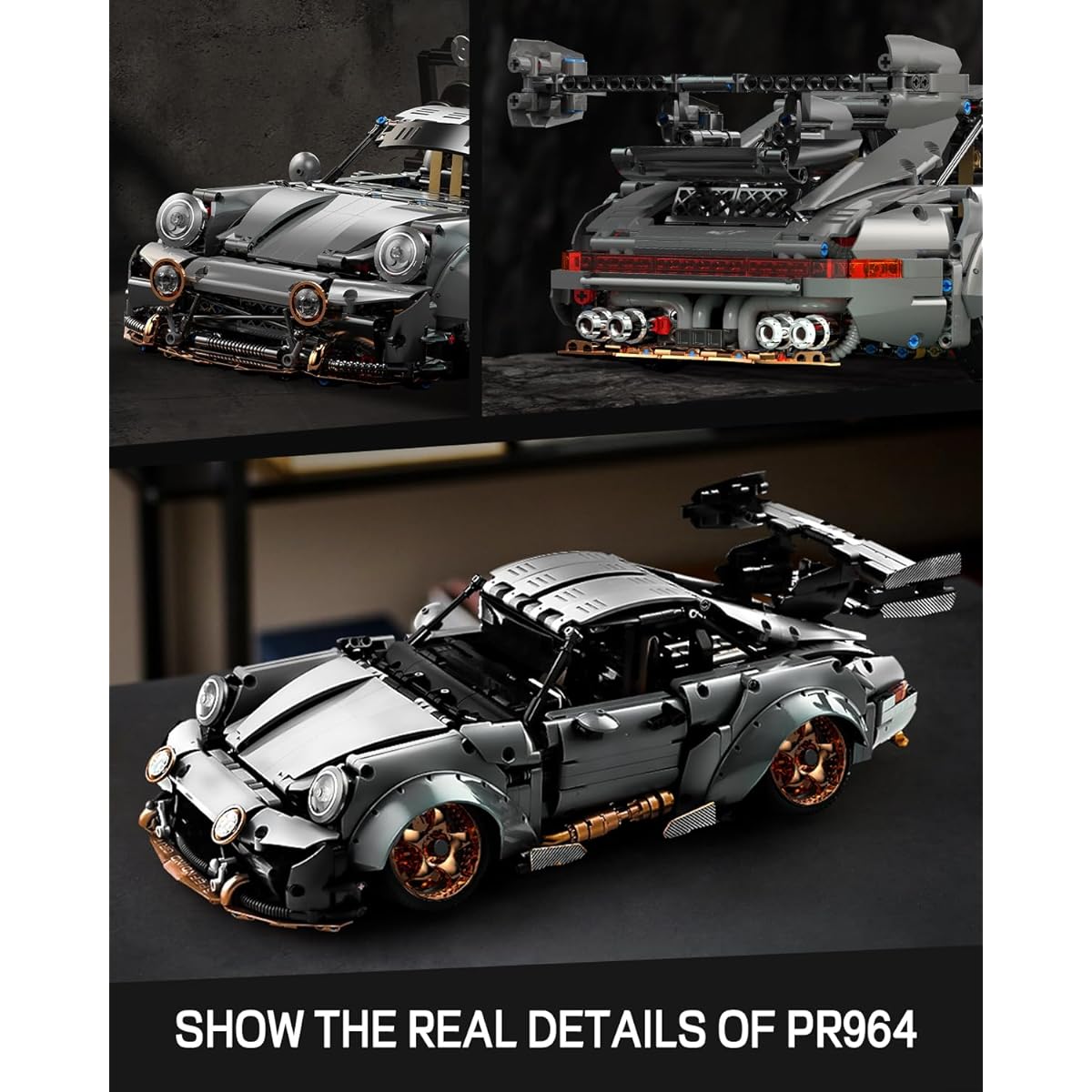 Building Block Car Sports Car Collection Model Car Set Assemble Technic and Engineering Construction Toys Gifts for Boys and Girls Adults (2435 Pieces)