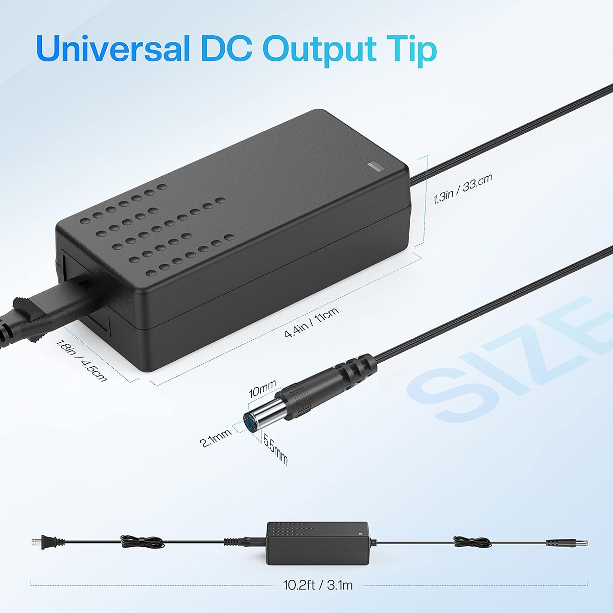 12V 4A Power Adapter Wall AC Home Adapter Charger Power Cord Compatible with Snailax, Nekteck, Comfier Back/Foot Massager 1.8M Power Cable