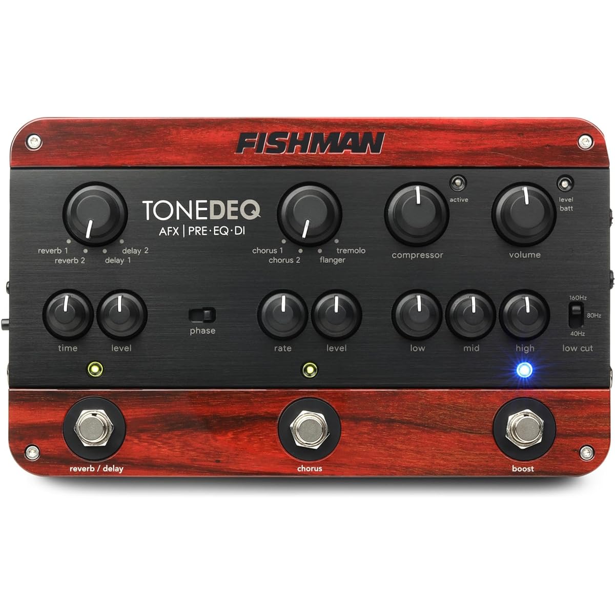 FISHMAN FX ToneDEQ AFX Preamp, EQ and DI with Dual Effects