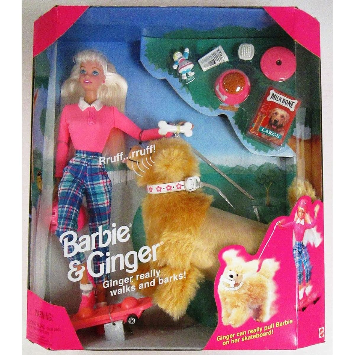 Barbie Doll & Ginger the Dog by Mattel