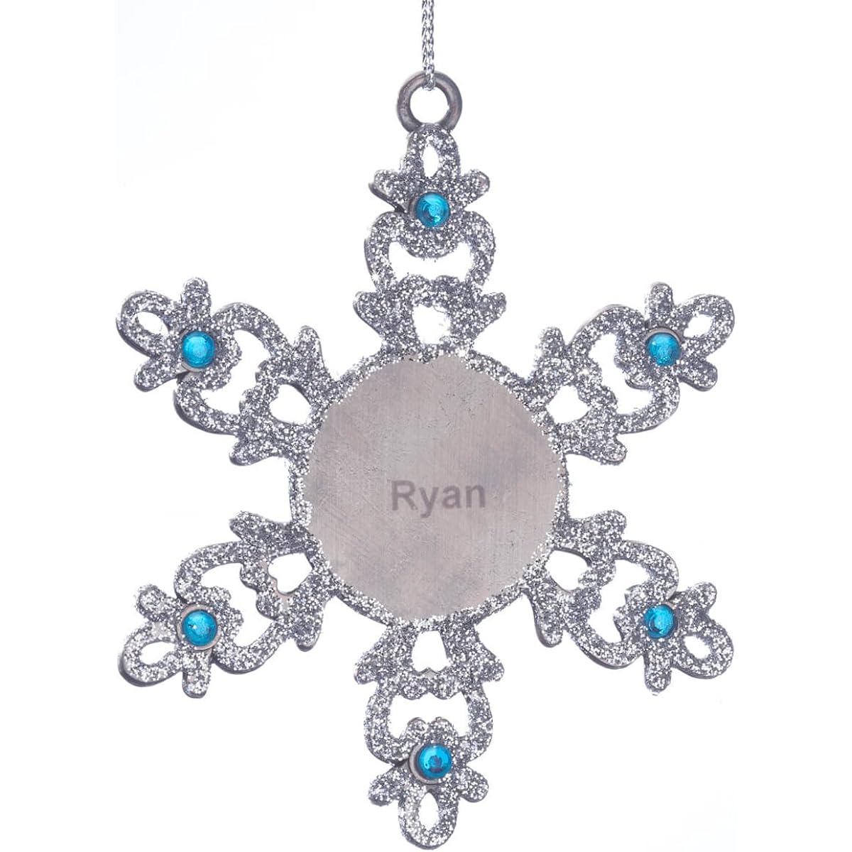 Personalized Birthstone Snowflake Pewter Ornament