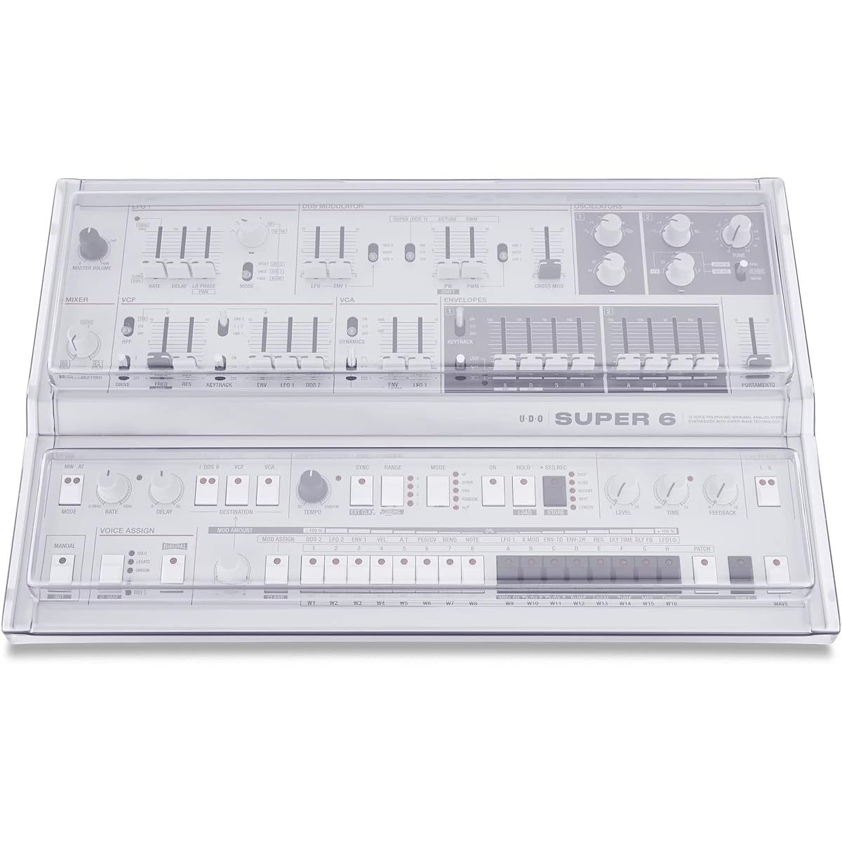 DECKSAVER [For UDO Audio Super 6 Desktop] Equipment protection cover Deck saver DS-PC-SUPER6DESKTOP