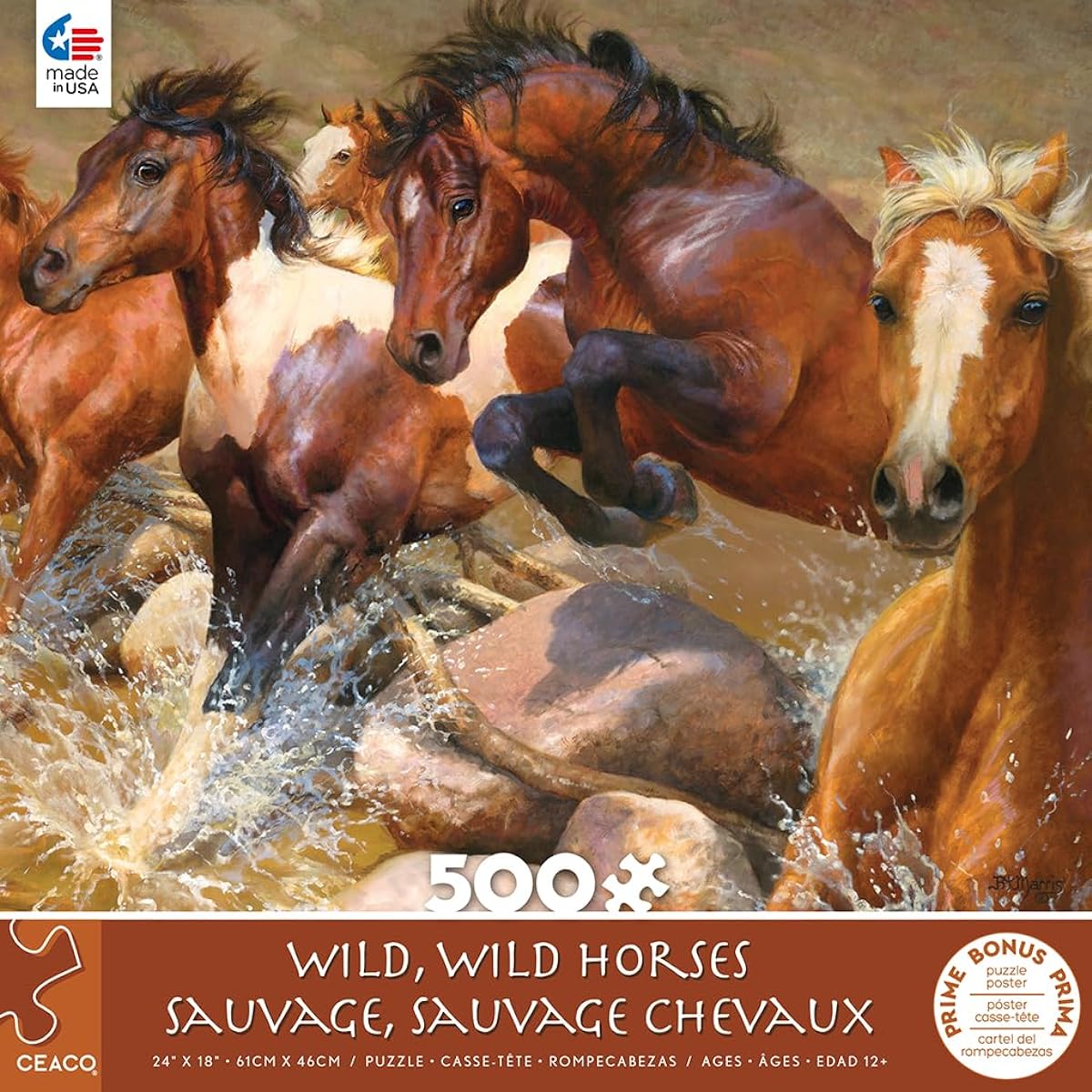 Ceaco - Horses - Wild Wild Horses - 500 Piece Jigsaw Puzzle