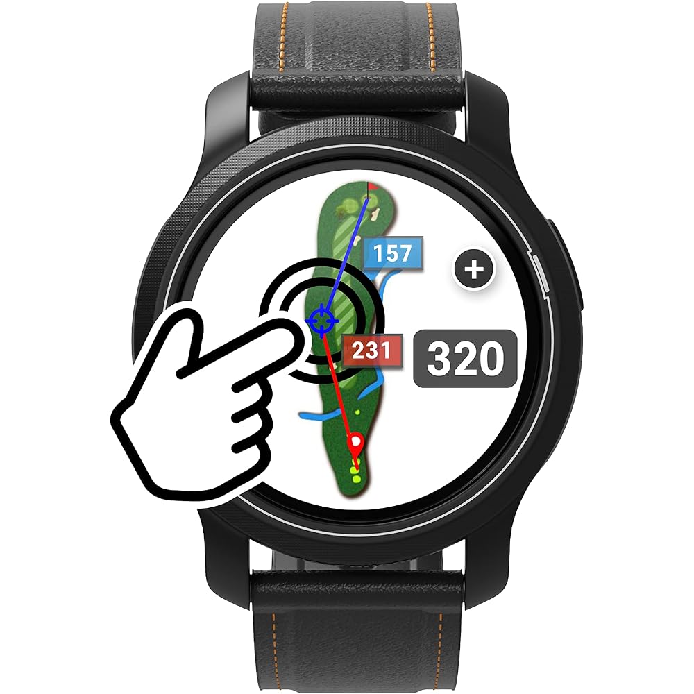 [GOLF BUDDY] aim W12 full color touch golf watch *additional strap provided (genuine Japanese product)