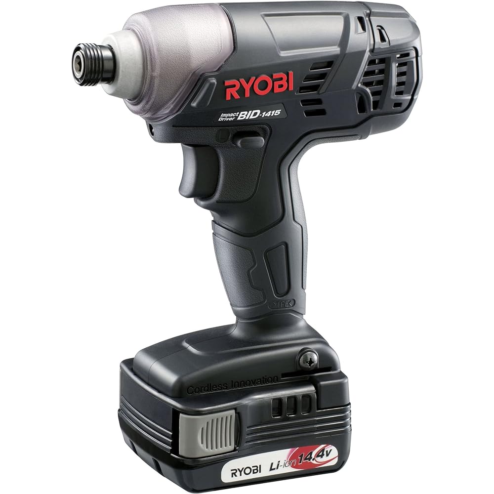 Kyocera Old Ryobi Rechargeable Impact Driver BID-1415 14.4V 657751A [Lightweight and compact, strong screw tightening with maximum tightening torque of 135N m] Lithium ion 14.4V Screw tightening capacity (small screws) M4 to M8 / (normal bolts) )M5~M14・(