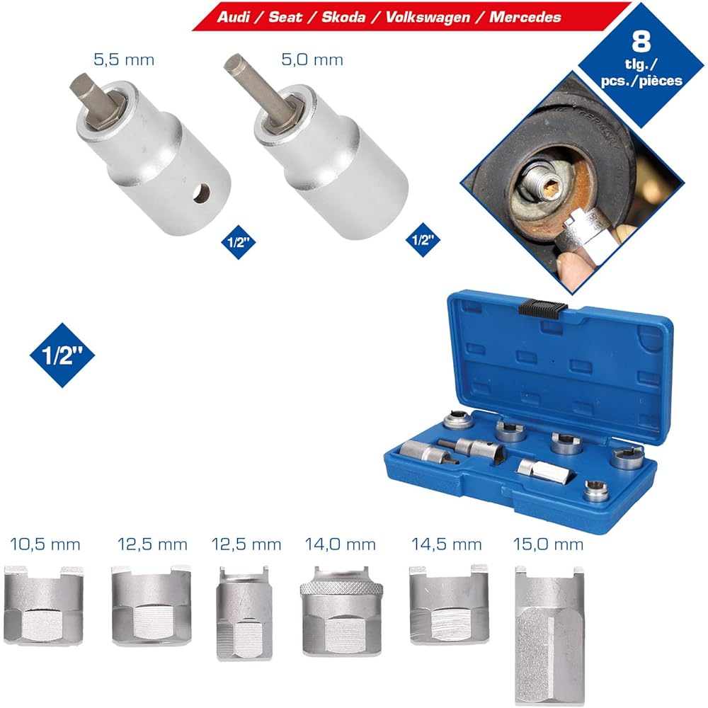 KS Tools Strut Nut Kit 8 Pieces BT651000