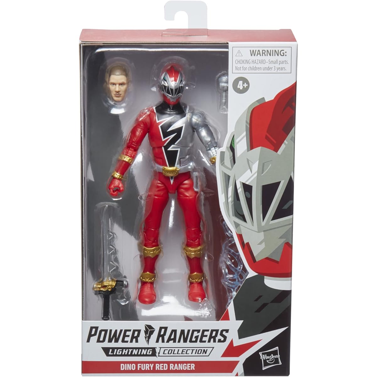 Power Rangers Lightning Collection Dinosaur Fury Red Ranger 6" Premium Collectible Action Figure Toy