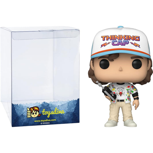 Dustin: P o p ! TV Vinyl Figure Bundle 1 Compatible 'ToysDiva' Graphic Protector (1240-62394 - B)
