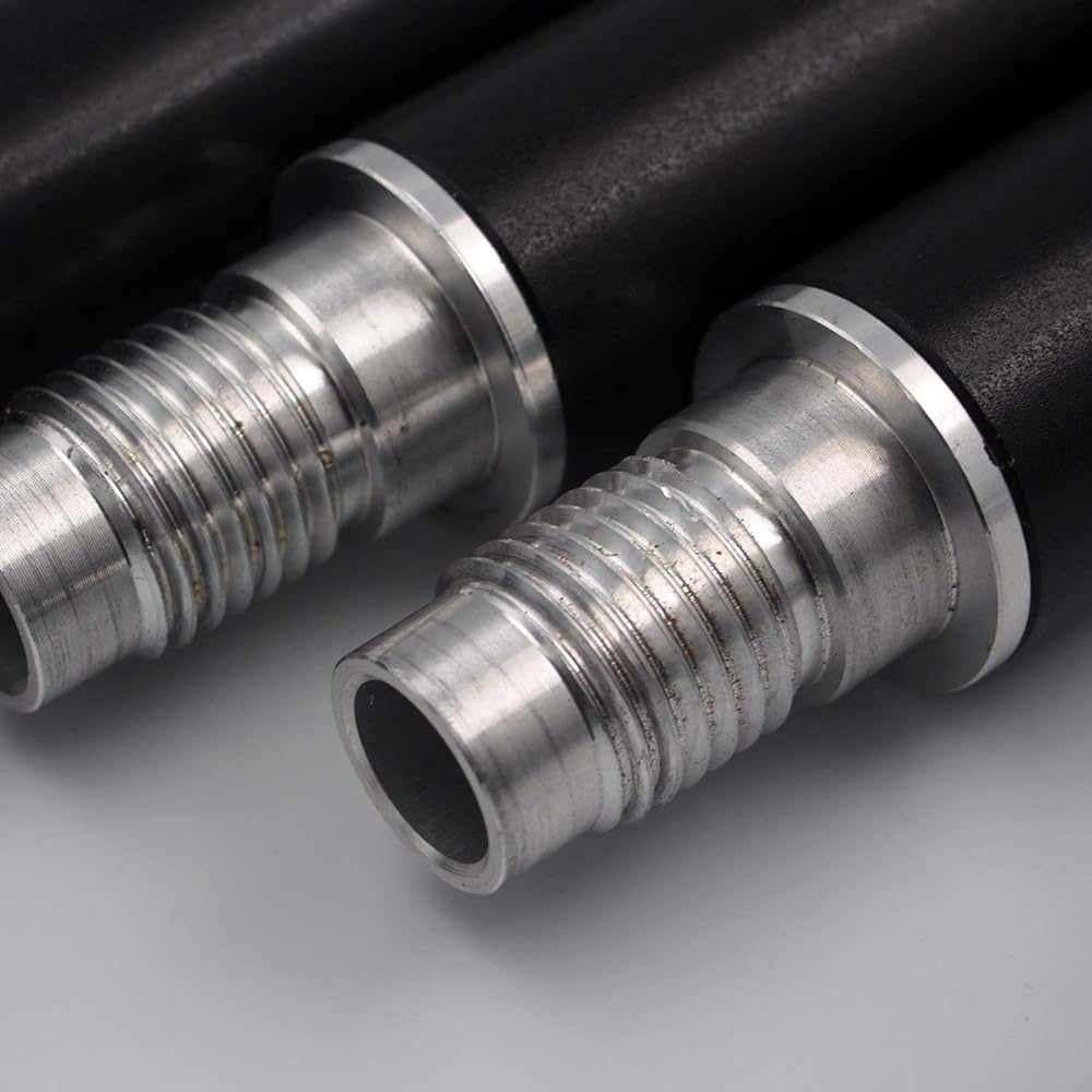 ELLISSE Aluminum Super Strong Tarp Pole Black with End Lock Thickness 32mm x Length 183-223cm