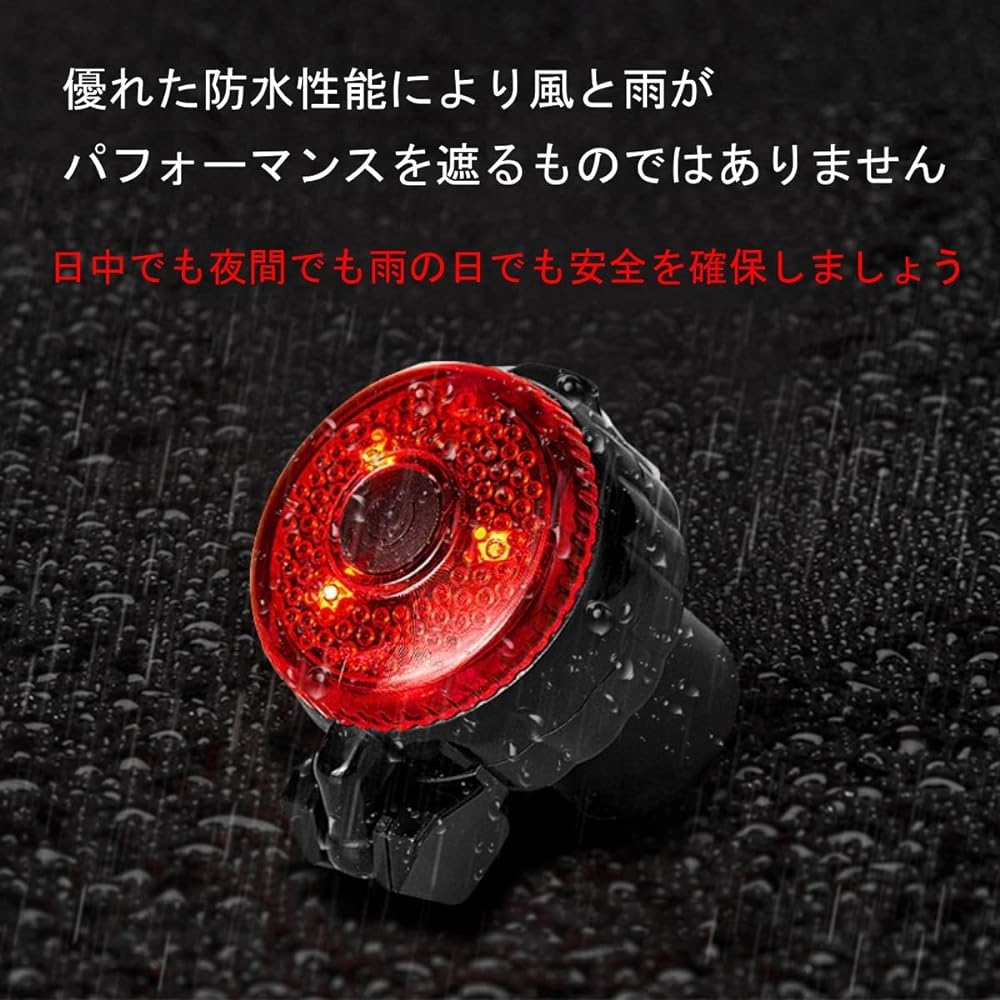 NAOTACK Bar End Cap Reflector LED 3 Pattern Light Emission Selection Top Cover Retract Function Equipped Type