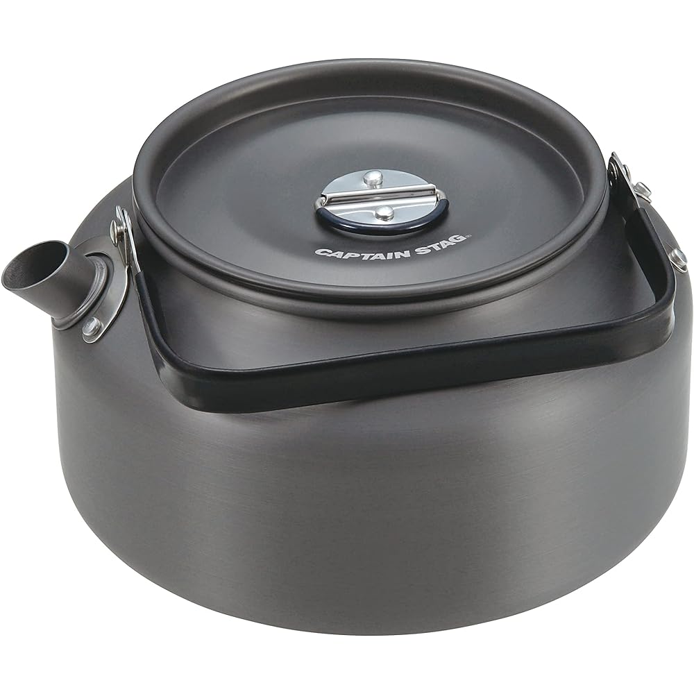 CAPTAIN STAG Camping BBQ Kettle Easy Aluminum Kettle 1.5L Hard Anodized UH-4123