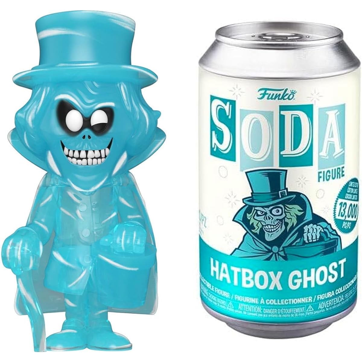 Hitch a Ghost Disney Haunted Mansion Attraction Ghost Hitchhiker Character Gas Pop! Figure Hatbox Soda Dolly Lee Madame Leota Mini Spooky Times 4 Items