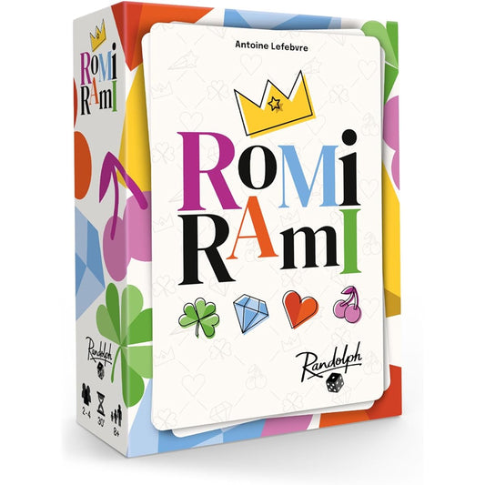 Romi Rami | Rummy-style card game | Ages 8 and up | 2-4 players | 30 minutes