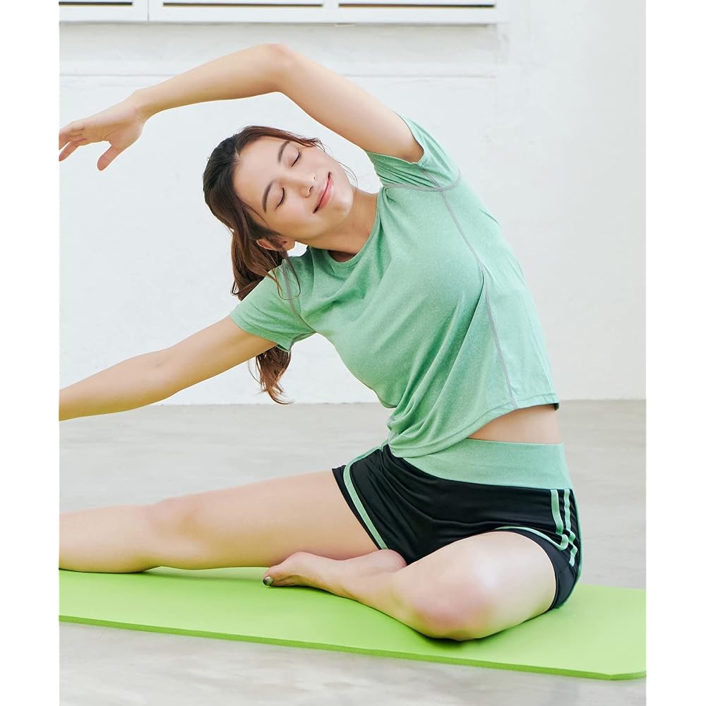 Yoga Mat 10mm Non-Slip Yoga Mat (183 x 61 x 1cm) Stretch Yoga Rug Training Exercise Hot Yoga Cushion Pilates Diet Playmat Soundproof Thick
