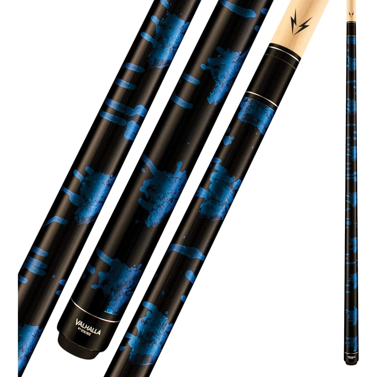 (19.0 ounces) - Valhalla by Viking VA211 Pool Cue Stick Blue Marble Paint European Stain 18, 18.5, 19, 19.5, 20, 20.5, 620ml