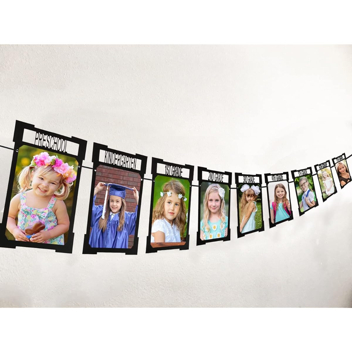 Graduation Decorations 2023 Graduation Photo Banner 5x7 Inch K-12 Graduation Party Photo Display for Seniors 2023 Decorations Photo Banner High School 5th Grade 8th Grade Graduation Party Supplies SP004