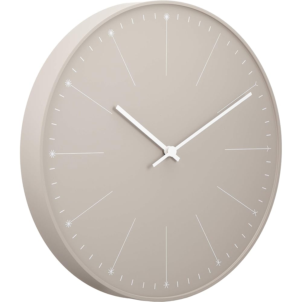 Lemnos Wall Clock Analog Dandelion Beige dandelion NL14-11 BG Lemnos Diameter 290 x Thickness 40mm