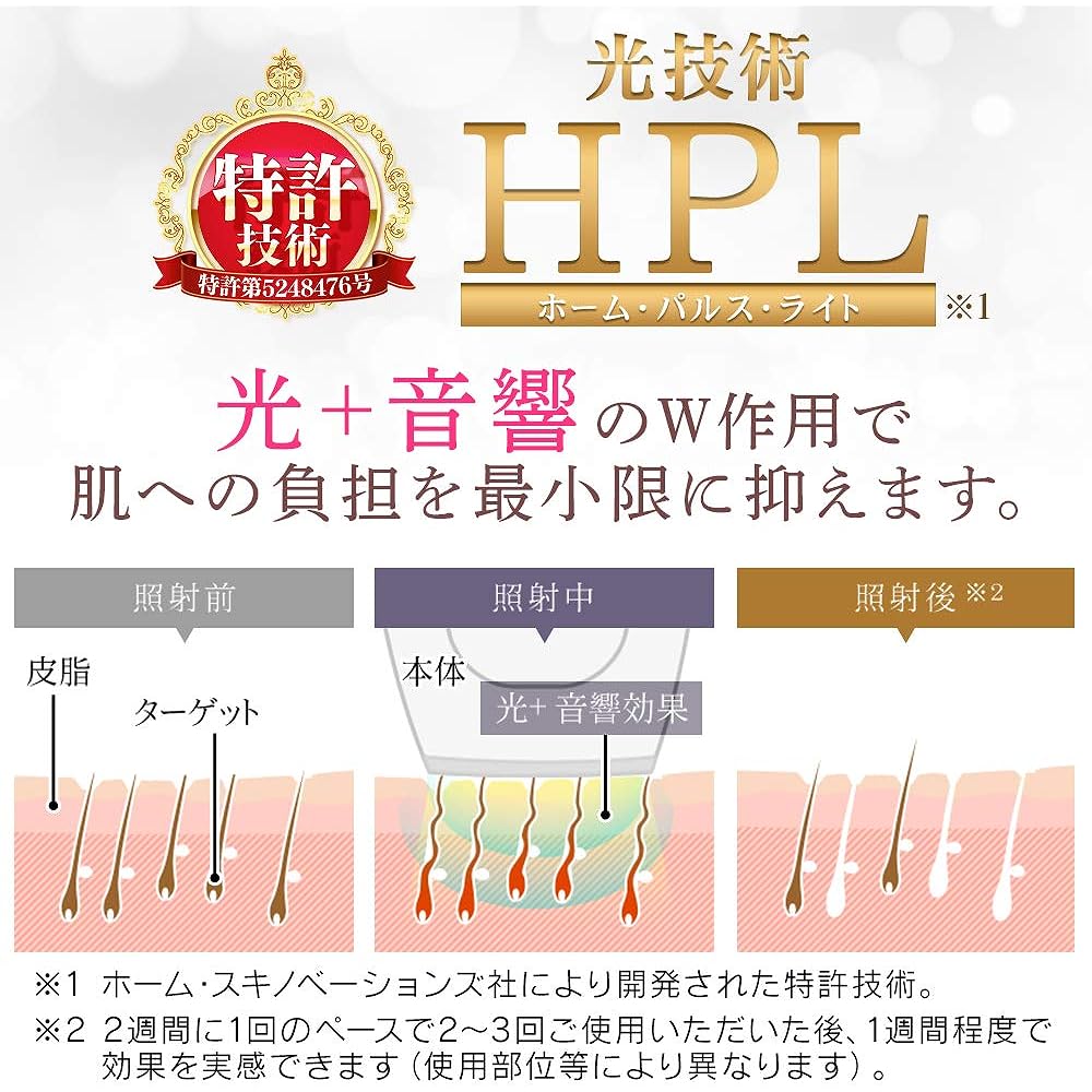 Iris Ohyama Light Hair Remover, Epireta, Light Beauty Device, 150,000 Rounds, Full Body, 5 Levels Adjustment, Women's, Men's, Unisex, Skin-friendly, Full Body Hair Treatment EP-0115-P
