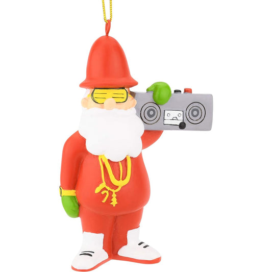 Tree Buddies Retro 80s Hip Hop Santa Christmas Ornament
