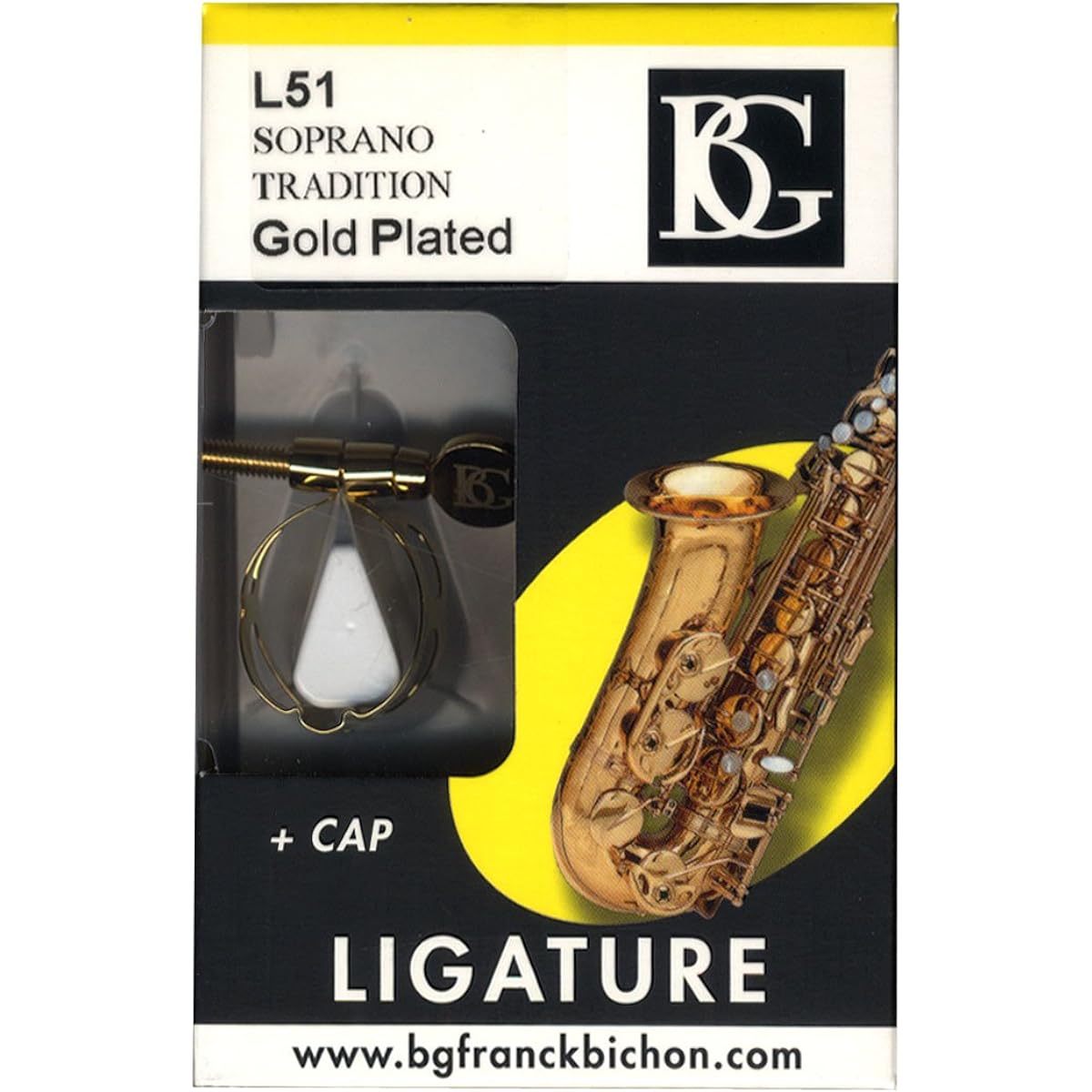 BG Tradition Ligature Gold Plated for Soprano Saxophone L51