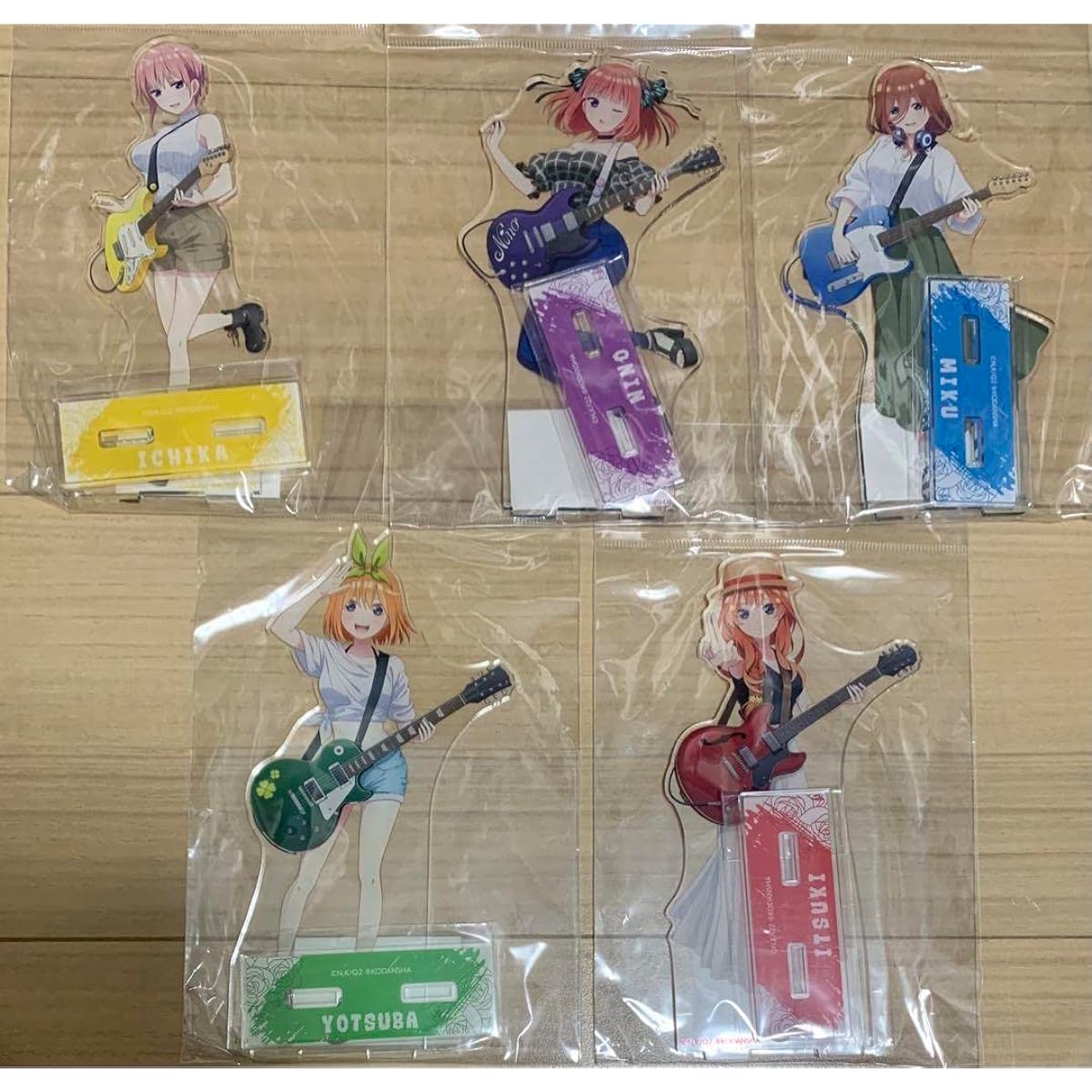 The Quintessential Quintuplets ∬ Big Acrylic Stand Guitar Playing Version Set of 5 9