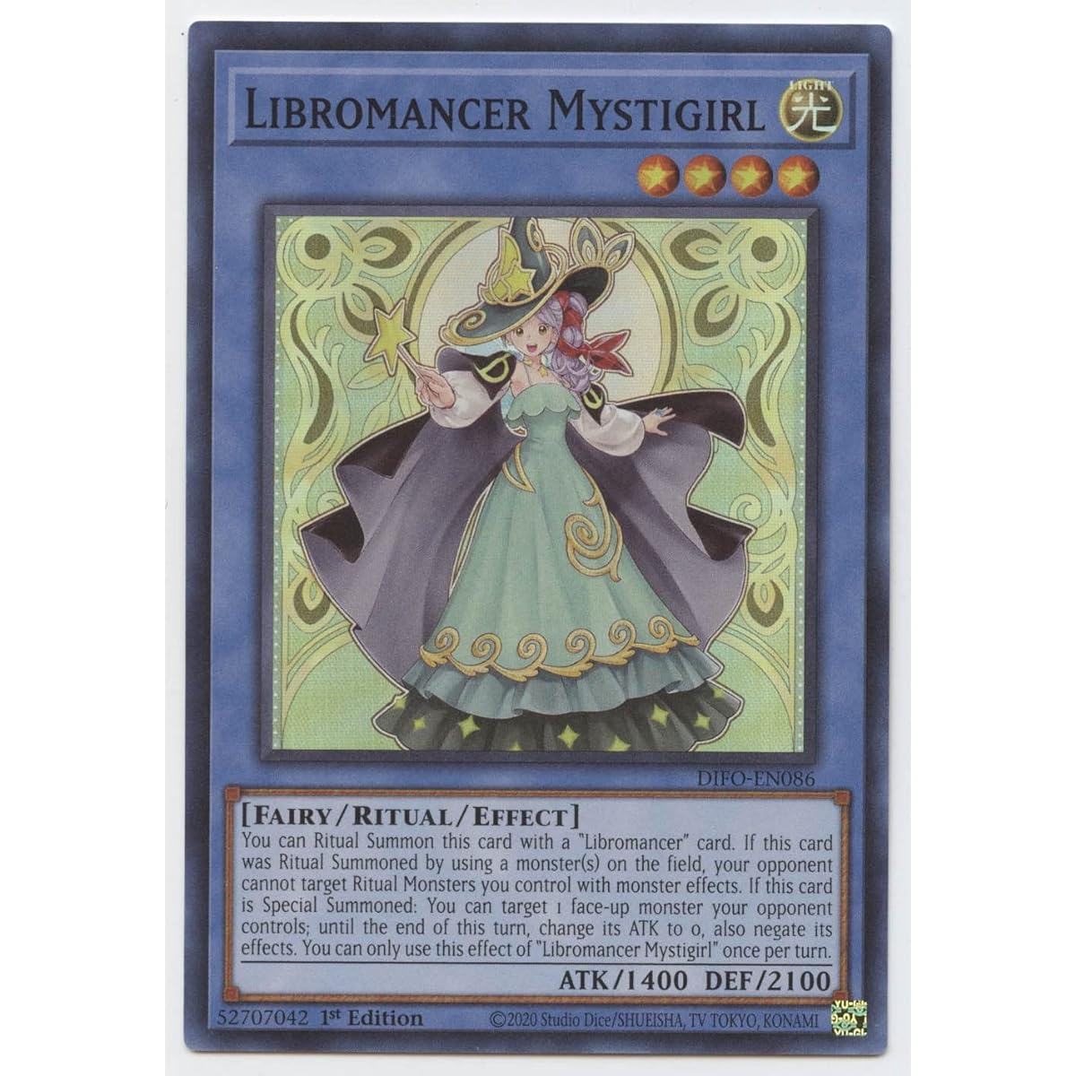 Libromancer Mystigirl - DIFO-EN086 - Super Rare - First Edition