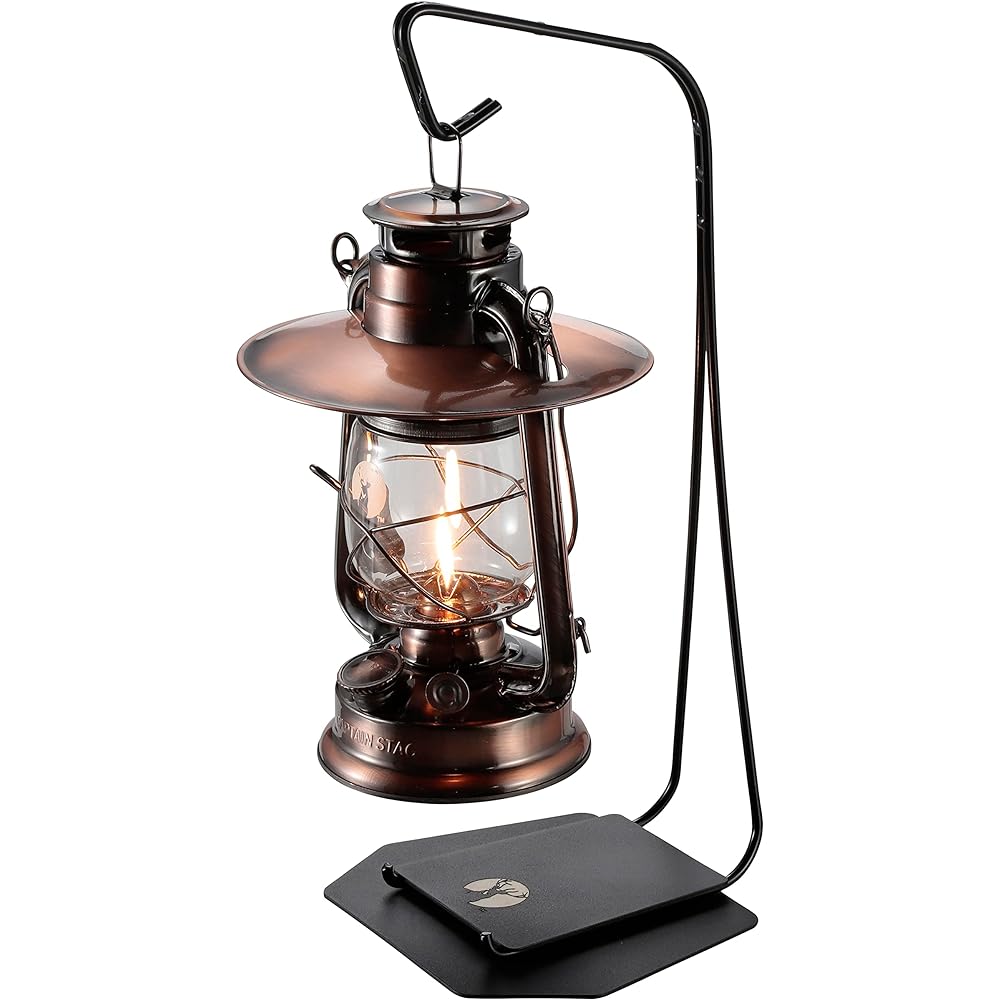 CAPTAIN STAG Lantern Stand CS Tabletop Lantern Stand with Storage Bag Black UK-5013
