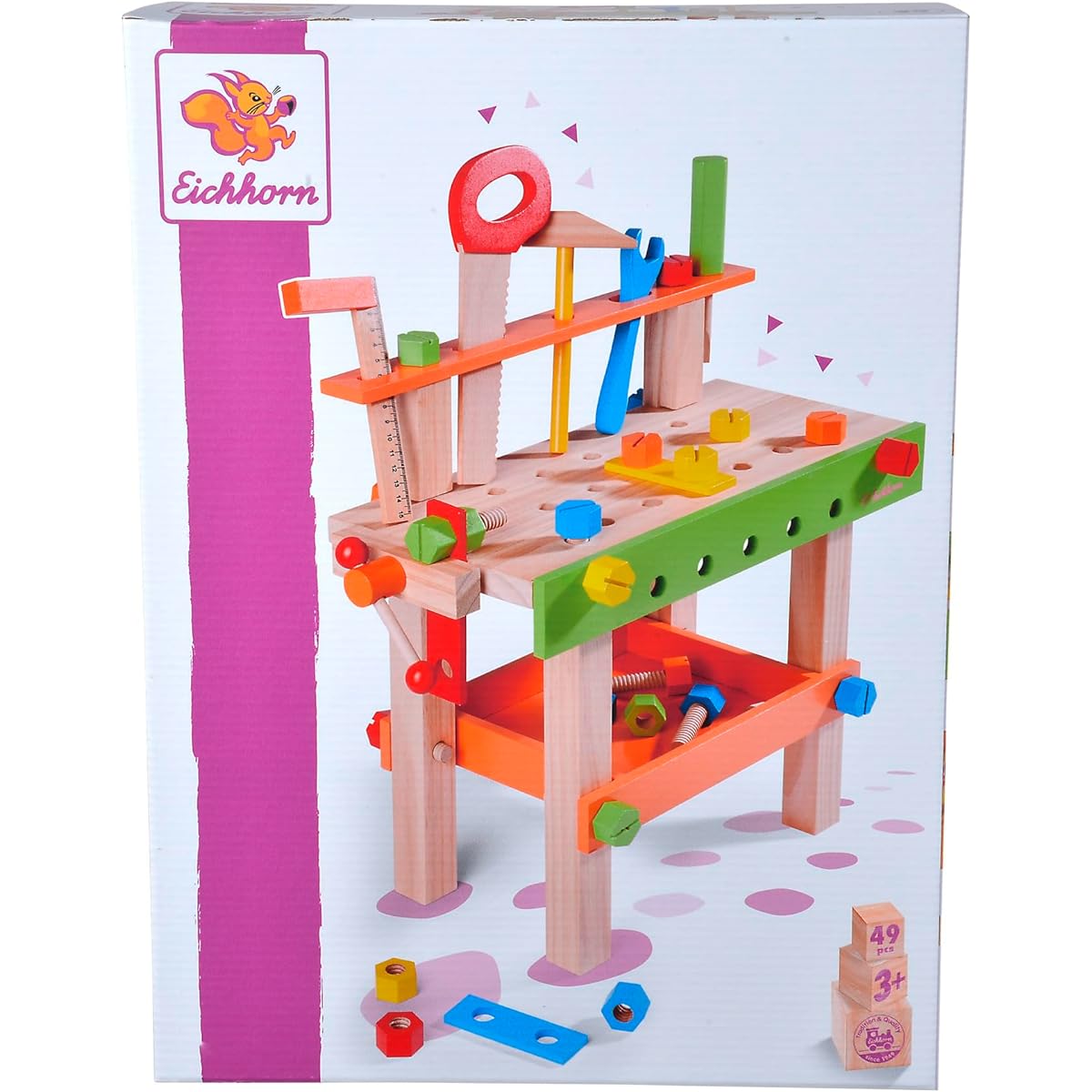 Eichhorn 100001844 Wooden Workbench, Multicolor