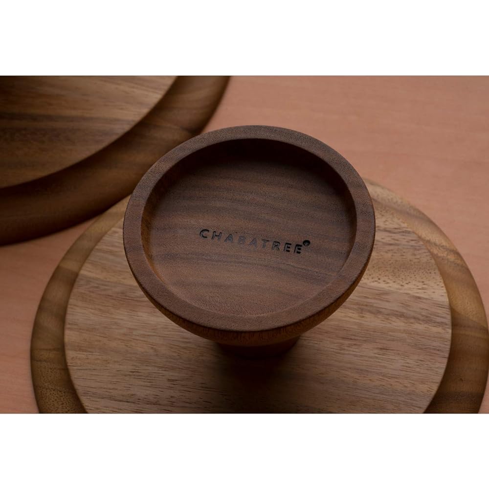 Swanson Shoji Chabatree Cake Stand Wooden M Marinetopia Acacia Approx. Diameter 21.5 x Height 10cm Footed Plate Afternoon Tea Party CU-029