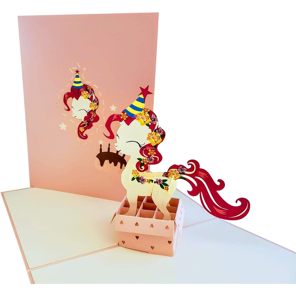 iGifts And Cards Cute Little Pony Birthday 3D Pop Up Greeting Card - Wonderful, Happiness, Congratulations, Unique, Celebration Feliz Campreaño, Fun, Lovely