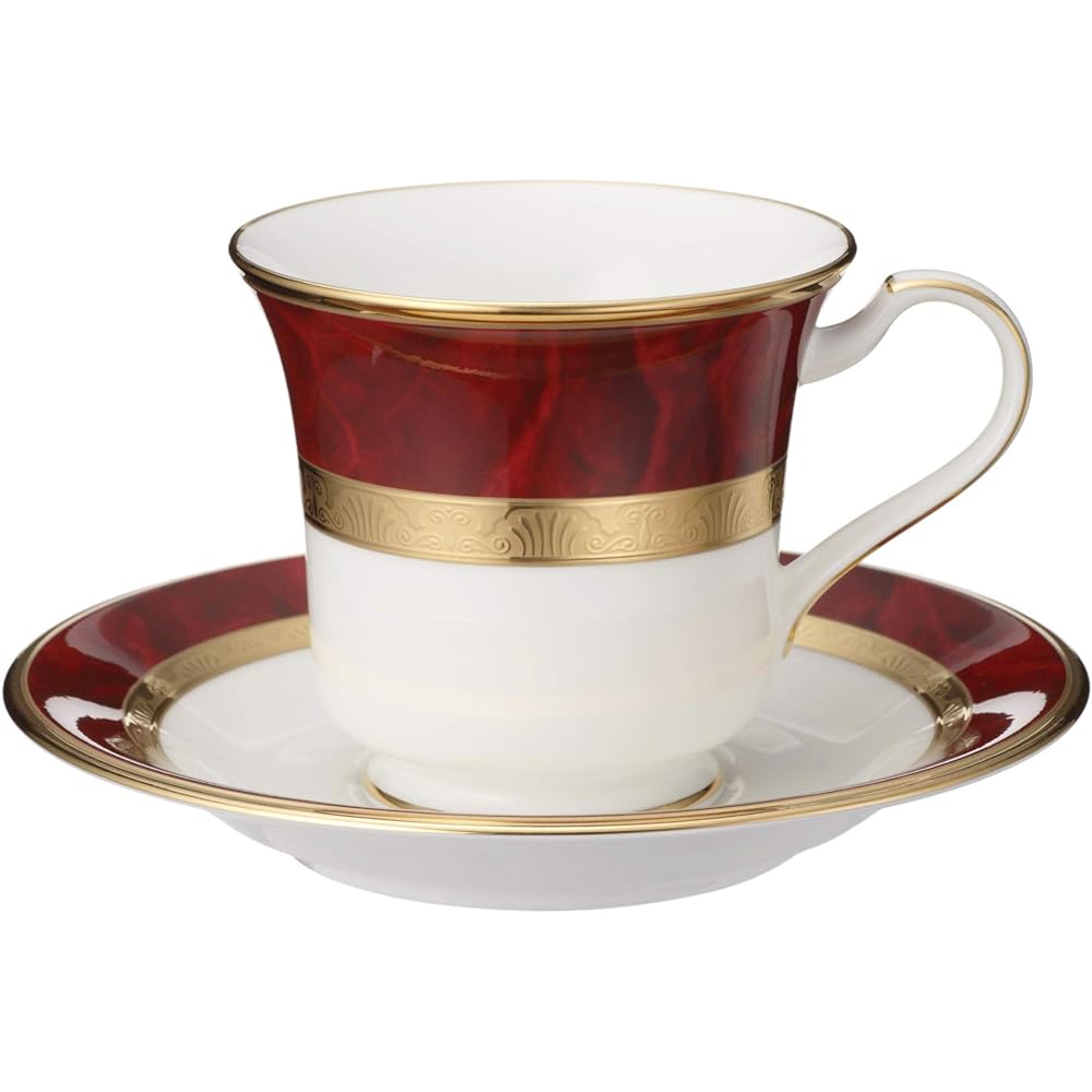 Noritake American Cup & Saucer 220cc Hemingway Marron Bone China Y59589/4733