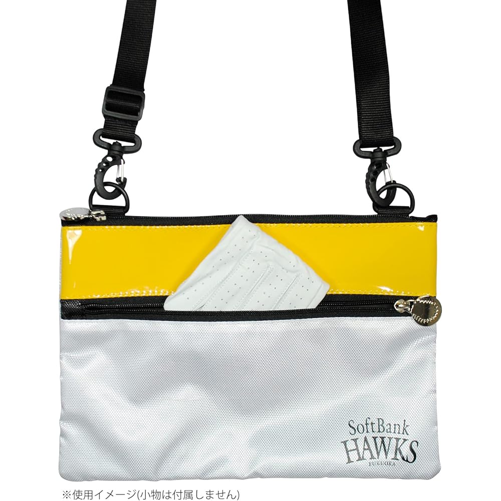 Lezax Fukuoka Softbank Hawks Sacoche White x Yellow SBAC-2447