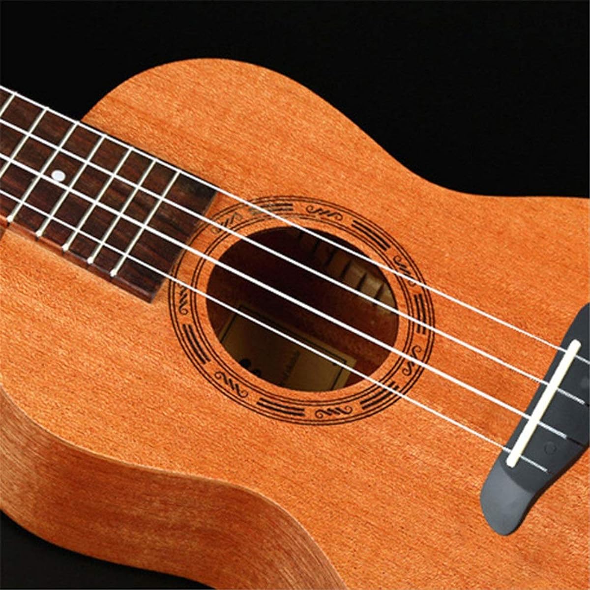 Ukulele Hawaii Soprano String Tuner Brown Natural Wood Starter Beginner Expert Ukulele Beginner Musical Instrument