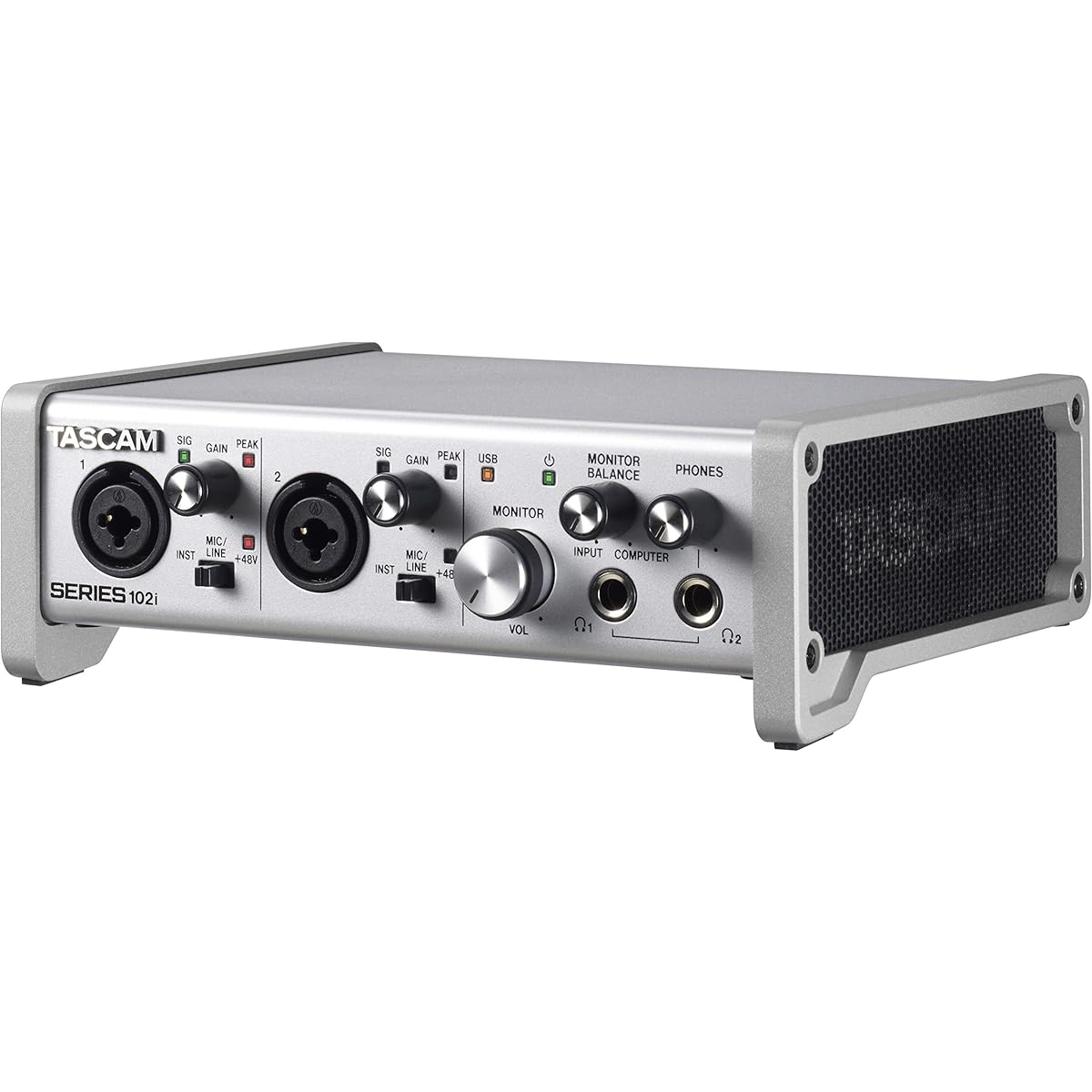 TASCAM SERIES 102i 10IN/2OUT 24bit/192kHz High Resolution USB Audio/MIDI Interface Youtube Music Production Live Streaming DTM