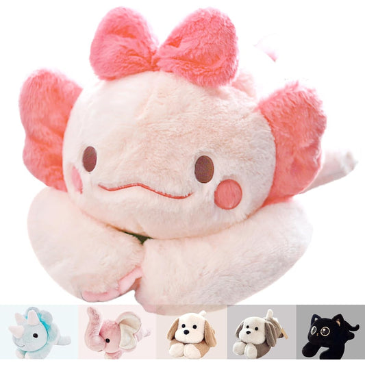 uoozii 20" | 4 lbs Pink Axolotl Weighted Plush Toy - Cute Weighted Stuffed Animal Comfortable Large Weighted Plush Pillow Gift for Kids and Adults (20" | 4 lbs Pink Axolotl)