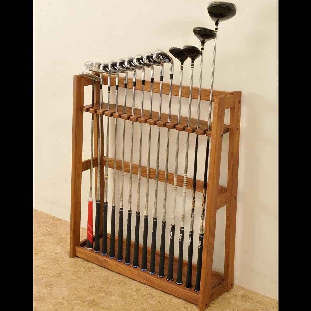Tsukuba Sansho G-LIFE 800 Golf Bag Rack Walnut