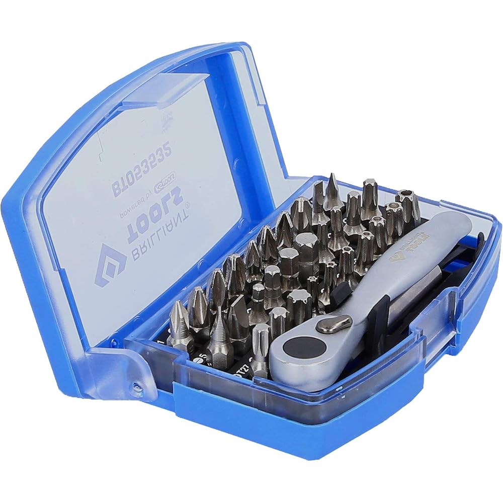 KS Tools Bit Set with Bit Reversal Ratchet 32 Pieces BT053532